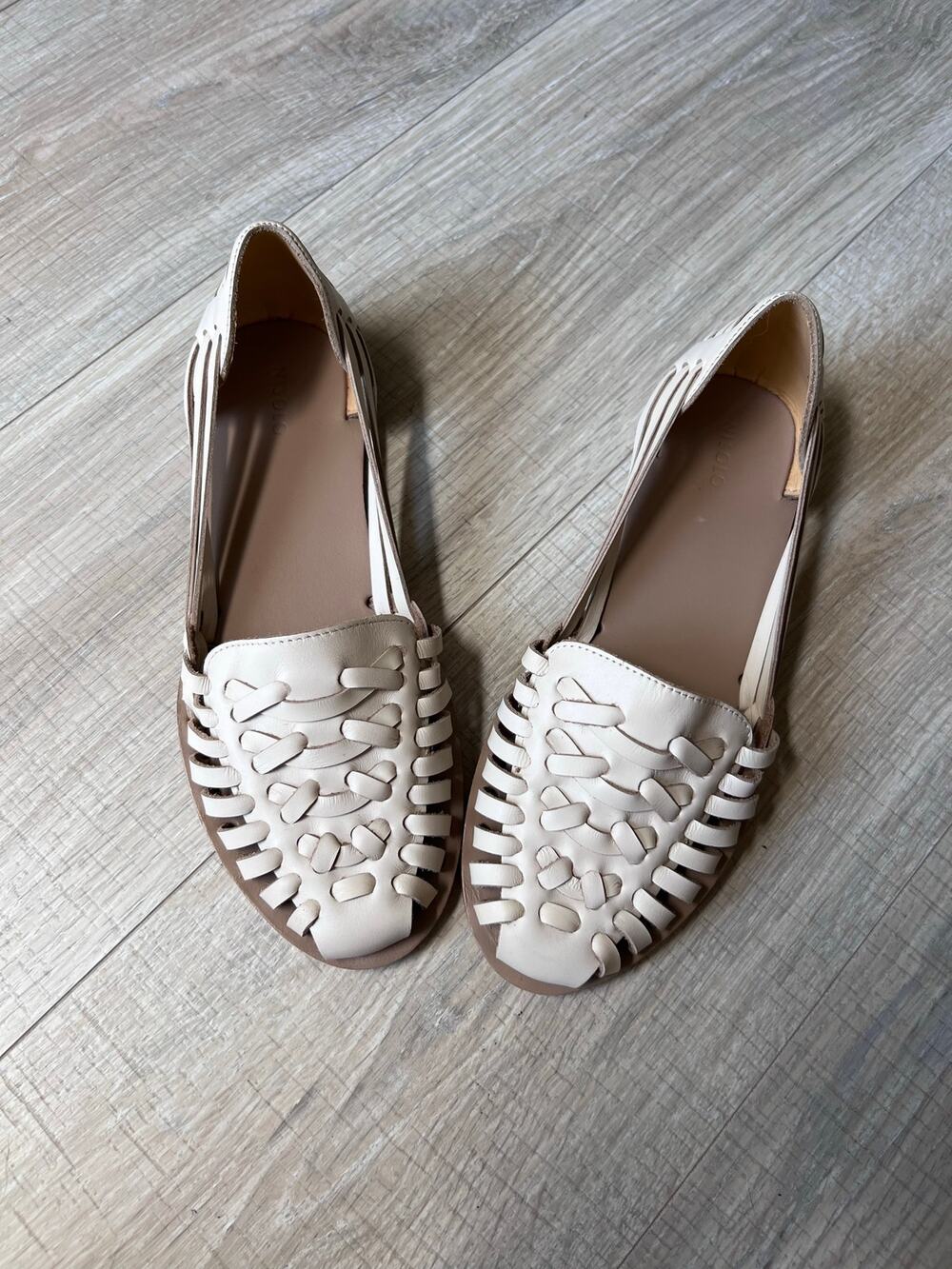 NWT Nisolo Bone huaraches women’s